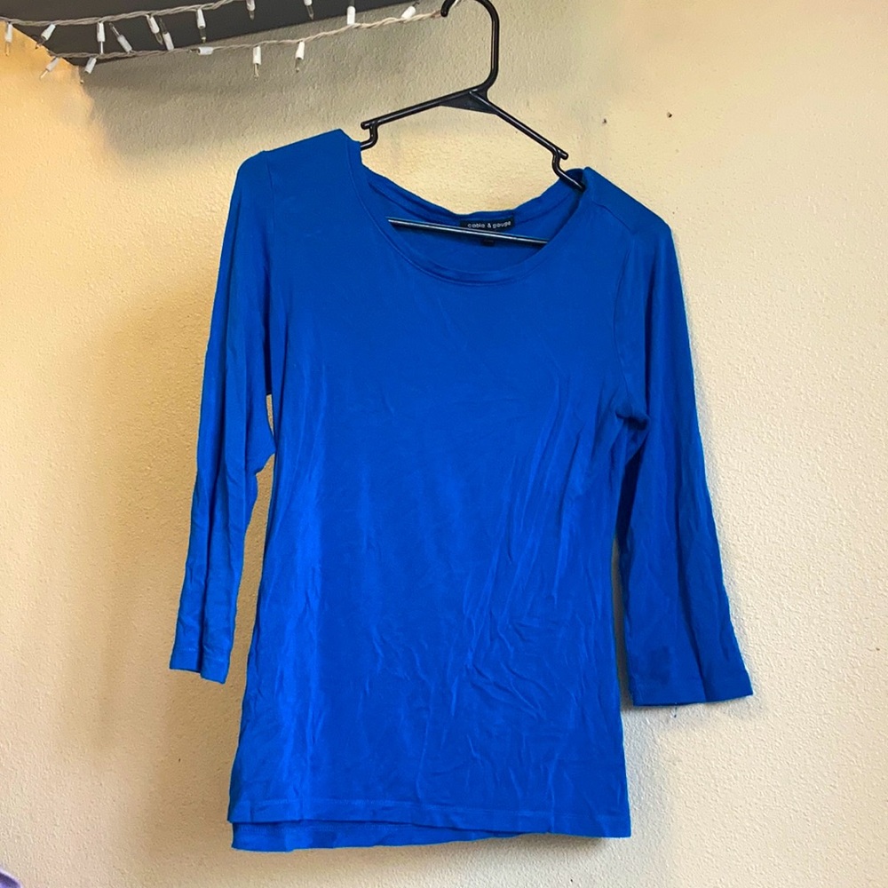 Blue 3/4 sleeve